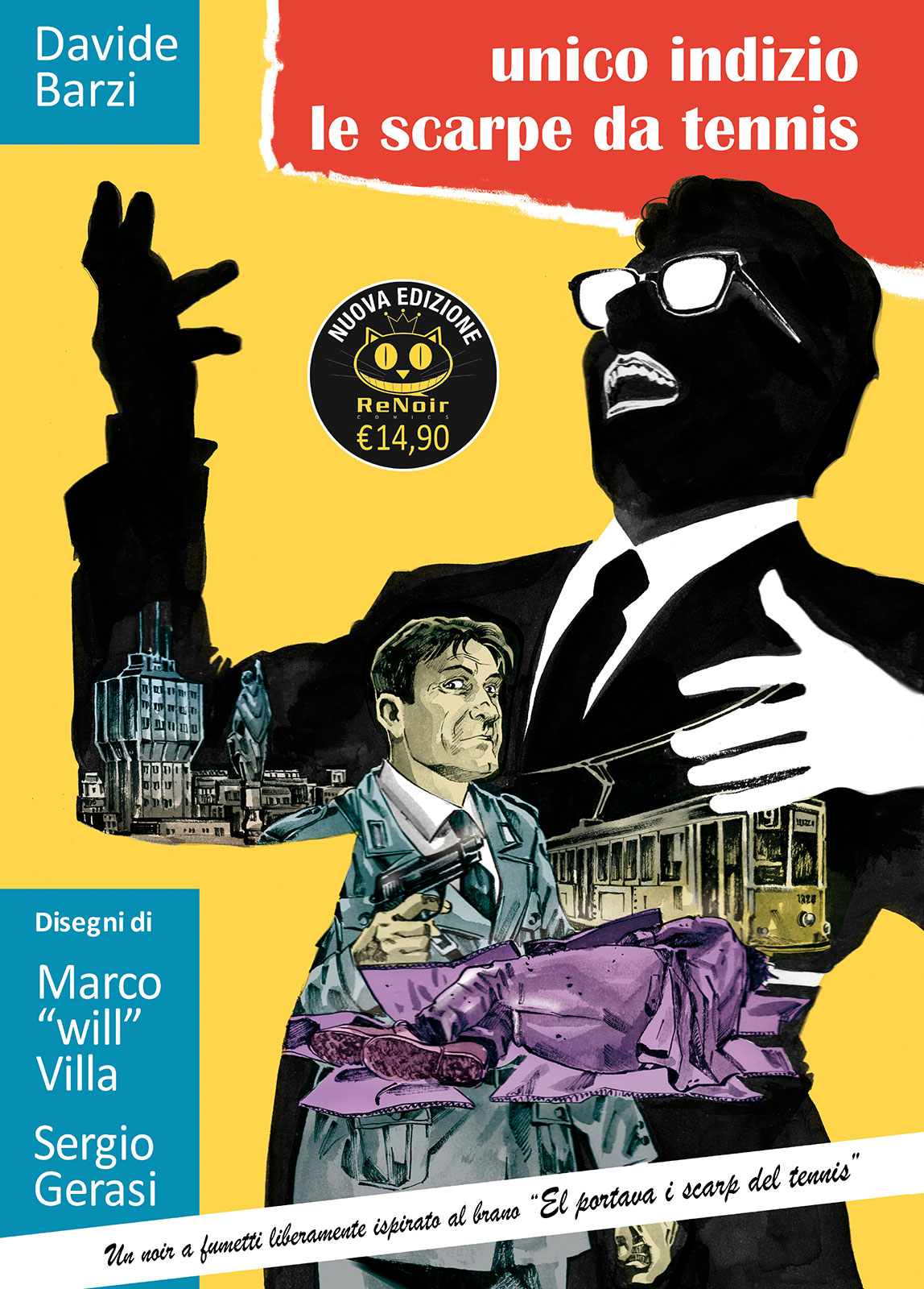 renoir-comics-unico-indizio-le-scarpe-da-tennis-nuova-edizione-noir-a-fumetti image 1