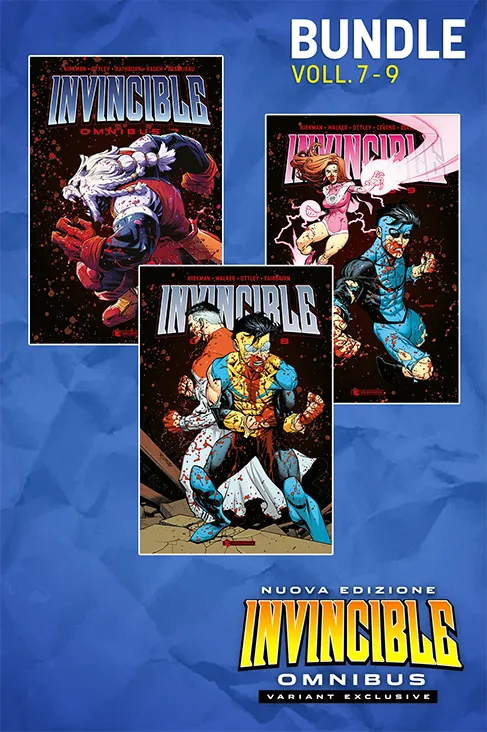 saldapress-invincible-omnibus-nuova-edizione-variant-exclusive-bundle-volumi-7-9 image 1