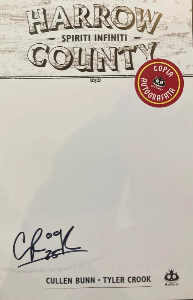 renoir-comics-harrow-county-vol-1-white-edition-autografata-horror image 1
