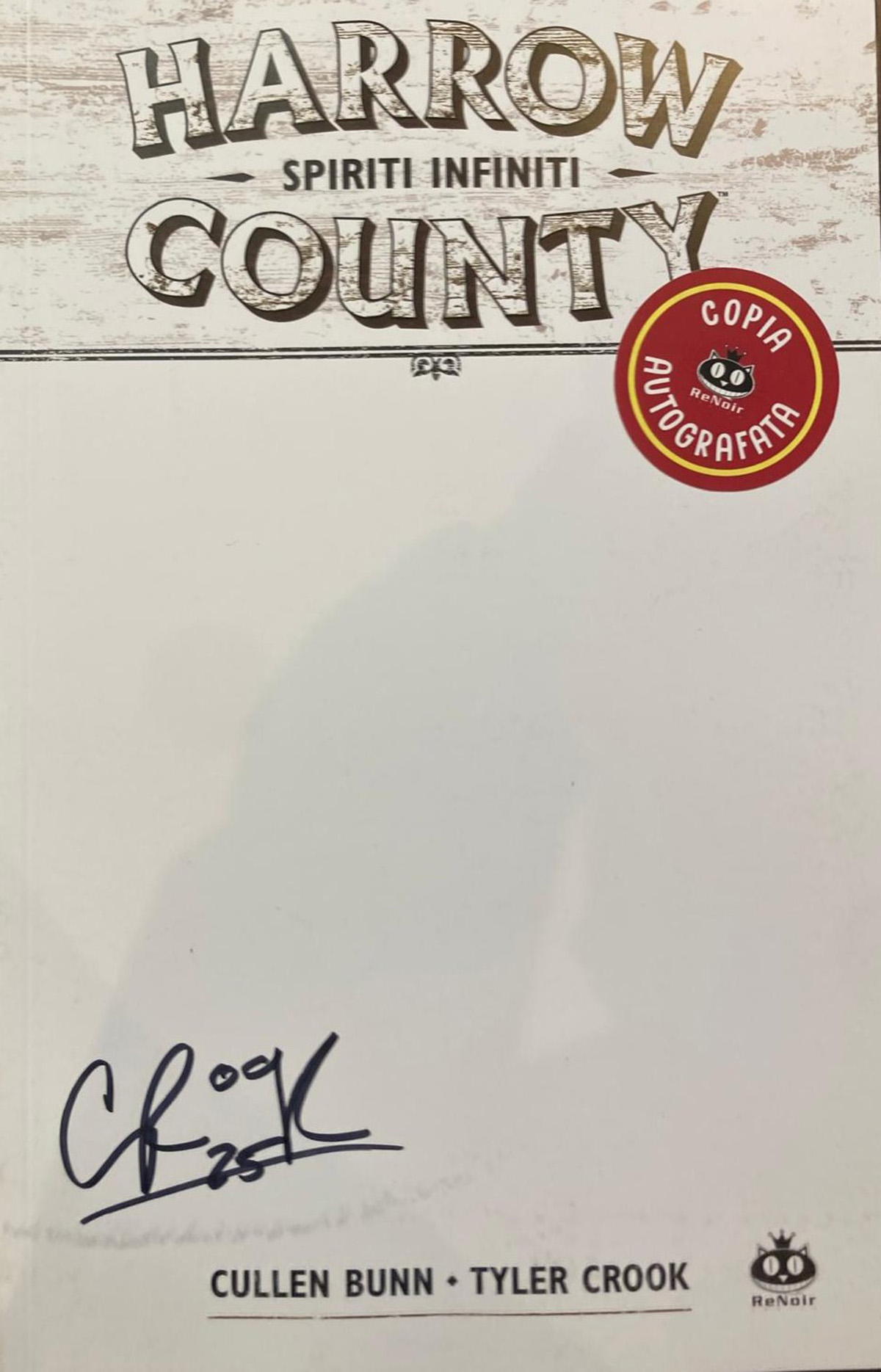 renoir-comics-harrow-county-vol-1-white-edition-autografata-horror image 1