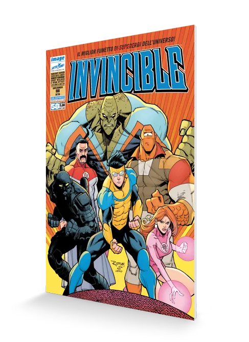 invincible-58-saldapress-fumetto-italiano-robot-contro-invincible-omni-man-e-wol image 1