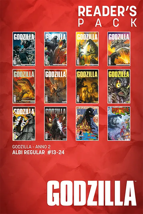 saldapress-godzilla-anno-2-pack-annata-mensile-re-dei-mostri-kaiju image 1