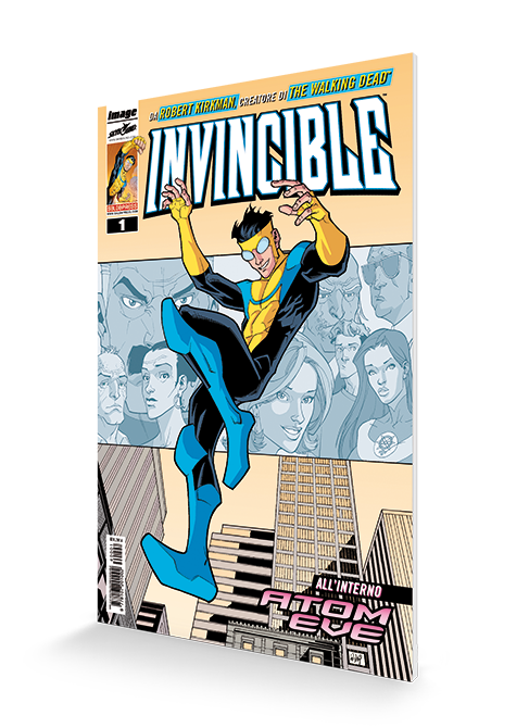 invincible-1-saldapress-albo-di-debutto-della-saga-di-robert-kirkman-con-atom-ev image 1
