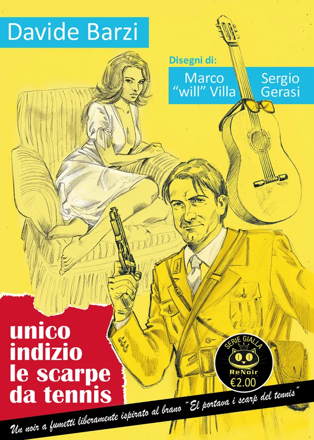 renoir-comics-unico-indizio-le-scarpe-da-tennis-making-of image 1